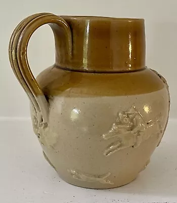 Buy Antique 19th Century  Saltglaze Small Stoneware Jug. • 38£