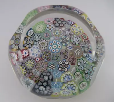 Buy Peter McDougall  Facetted Paperweight , Many Scattered Complex Canes & PMCD Cane • 39.99£
