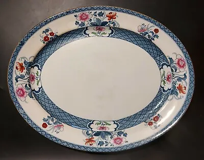 Buy Vintage Large Oval Platter, F. Winkle & Co Wieldon Ware  Old Nankin  42.5cm • 20£