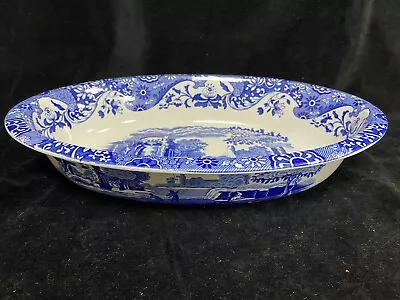 Buy Spode Blue Italian Porcelain Oval Rimmed Serving Dish 12  (2 X Available) • 33£