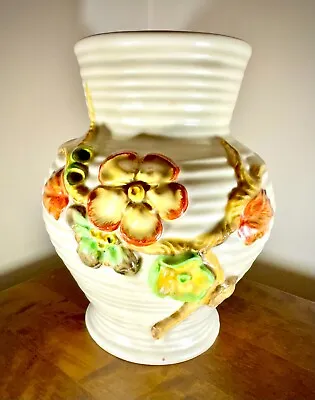 Buy Clarice Cliff Vintage Art Deco Vase 912 (Stamped Newport Pottery Co)  My Garden  • 16£