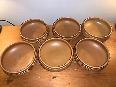 Buy Denby Langley Canterbury Bowls Small 5 In’s 1969-81 VGC Rust Brown • 29.99£
