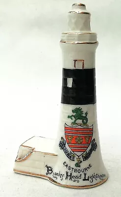 Buy Antique Arcadian Crested Ware Eastbourne Beachy Head Lighthouse Ornament • 12.99£