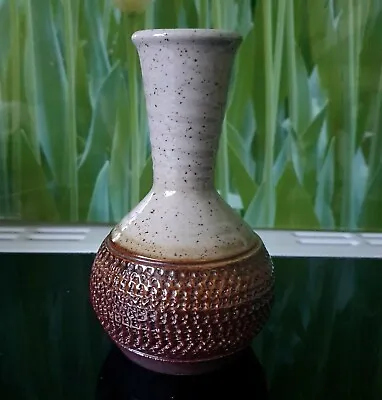 Buy Purbeck Pottery Small Posy Vase With Original Paper Label, Genuine Vintage. • 5£