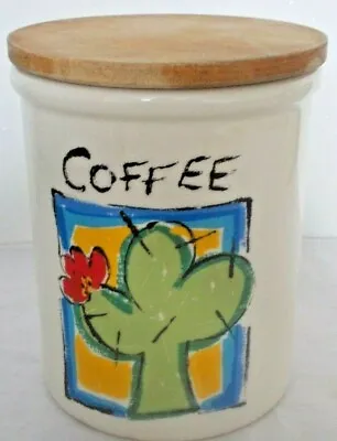 Buy Vintage  Coffee Canister Cloverleaf Tg Green Hollywood Design • 15£