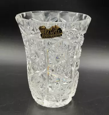 Buy Vintage Brilliant Cut Crystal TUMBLER Usvit Druzstvo Prievidza Czech Glass • 33.77£