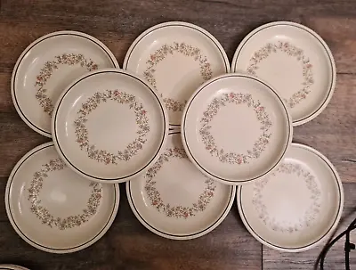Buy 8 X Bhs Country Garland 18 Cms Side Plates • 19.99£