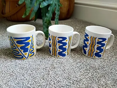 Buy X3 Retro Vintage Staffordshire Tableware Mug Made In England Retro 90s 80s  • 16.99£