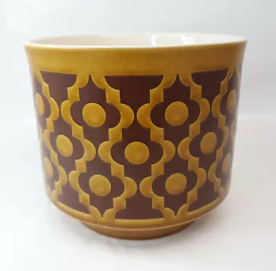 Buy John Clappison Hornsea  Pottery Large Plant Pot 1976 Brown Peardrop Pattern • 34.99£