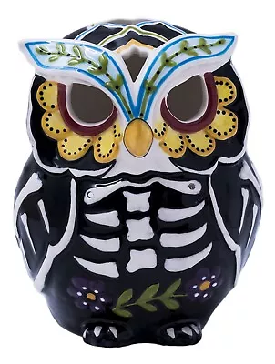 Buy Blue Sky Clayworks - Day Of The Dead Owl Candle House - 17768 • 53.80£