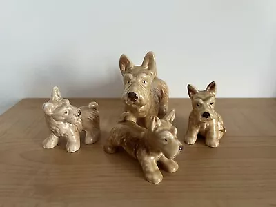 Buy Vintage Sylvac 4 Ornaments, Terrier Dog Family • 28£