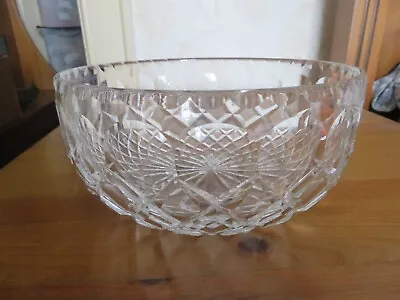 Buy Tudor Crystal Cut Fruit Bowl Burleigh Pattern • 15.99£