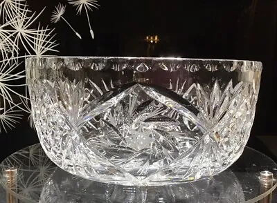 Buy Very Large Bohemia Cut Crystal Fruit/Trifle Bowl - For Large Family Gatherings! • 130£