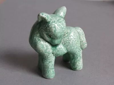 Buy Vintage Cute SYLVAC LAMB 4  Green Ceramic Ornament • 20£