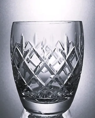 Buy MidCentury Signed WEBB CORBETT Lead Crystal CLIFTON Cut Glass Flat Tumbler 9.5cm • 15£