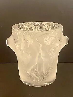 Buy Superb Lalique Crystal Ganymede Champagne Cooler Ice Bucket Mint Condition • 2,000£