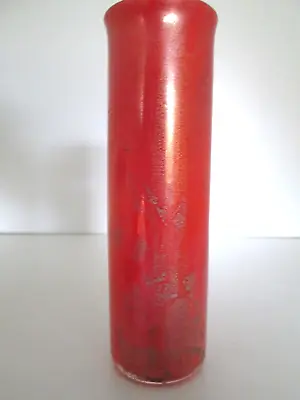 Buy RARE RED!! (NOT PINK) Isle Wight  British Studio/Art Glass Azurene Cylinder Vase • 70£