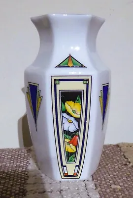 Buy Aynsley Fine English Bone China Vase – Art Deco Style Anniversary Collection • 6.75£
