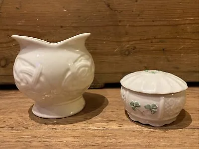Buy House Clearance Find X2 Pieces Of Belleek Porcelain China VGC • 5£
