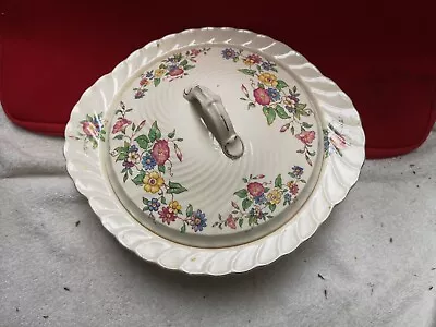 Buy Burleigh Ware Floral Serving Plate • 6.99£