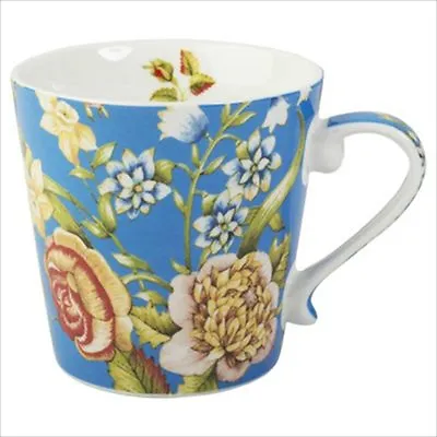 Buy Fenton Folk National Trust Fine Bone China Mug Blue Floral Porcelain Gift Set • 7.99£
