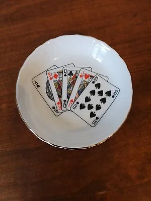 Buy Queens Rosina China Playing Card Suits Ceramic Trinket Dish • 5£