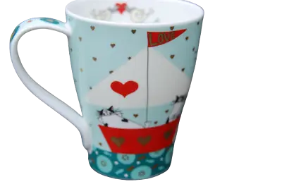 Buy Bone China Mug  The Owl And The Pussy Cat   - Great Present - Romantic - Lear -  • 12.95£