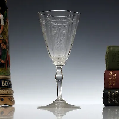 Buy Lobmeyr Engraved Art Nouveau Wine Glass C1900 • 140£