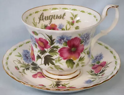 Buy Royal Albert Flower Of The Month Montrose Shape Cup & Saucer August Poppy • 23.74£