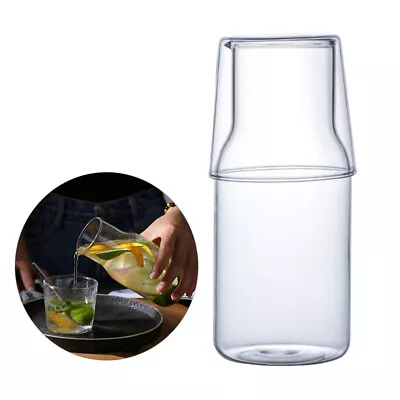 Buy Teapot Glass Pot Set Drinking Glasses Nightstand Water Carafe • 13.39£
