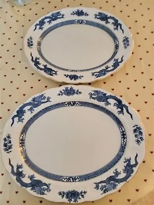 Buy Booths Dragon Pattern Vintage Two Matching Serving Plates  • 18£