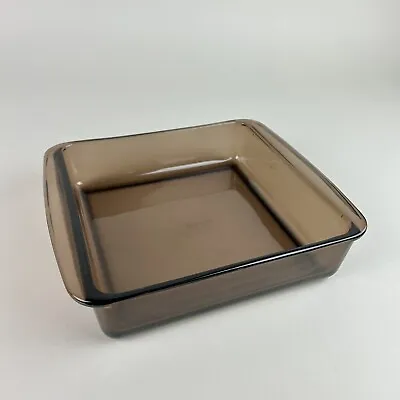 Buy Vintage PYREX Corning Vision Ware Amber Glass 8”x8” Casserole Dish Baking Pan • 13.28£