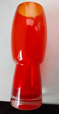 Buy Riihimaki Riihimaen Tamara Aladin Red Glass Vase Vintage MCM • 32.99£