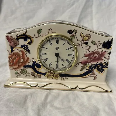 Buy Mason's Blue Mandalay Pattern Mantle Clock In Excellent Condition • 10£