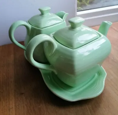 Buy George Clews Co Ld Staffordshire England Teapot & Hot Water Jug & Tray DS004 • 18£