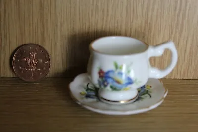 Buy Fenton China Miniature Floral Pattern Cup And Saucer (B) • 3.99£