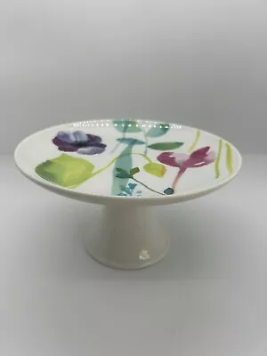 Buy Portmeirion Cake Stand Water Garden Collection Porcelain Single Tiered BN3 • 23.68£