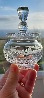 Buy Vintage Edinburgh Crystal Thistle Preserve Pot. • 16.99£