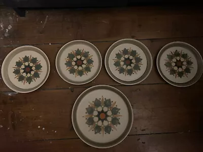 Buy Sherwood By Denby Langley Pottery England X 4 Side Plates And 1x Salad Plate • 13.99£
