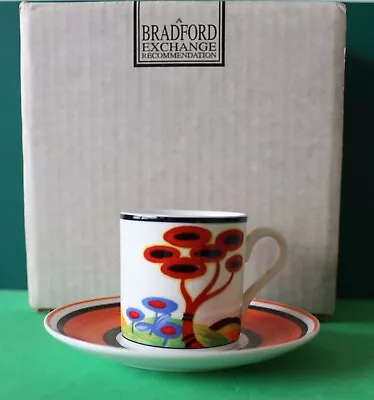 Buy Clarice Cliff / Wedgwood Cup And Saucer In Red Tree Design, Boxed With COA • 15£
