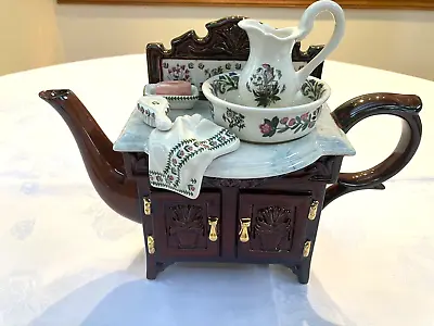 Buy Sale!! Paul Cardew Design Portmeirion Botanic Garden Lrg Welsh Washstand Teapot • 147.27£