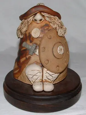 Buy Stoneware Scottish Clansman Figurine - Studio Pottery Highlander Scotland Kilt • 29.99£