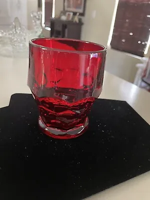 Buy (1) Glassware Ruby Red Honeycomb 8 Oz • 7.56£