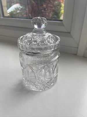 Buy Vintage And Heavy , Cut Glass Jar Traditional Design 20cm • 5£