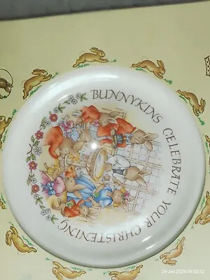 Buy Royal Doulton Bunnykins Christening Plate Fine Bone China 20.5 Cm / 8   • 15.99£