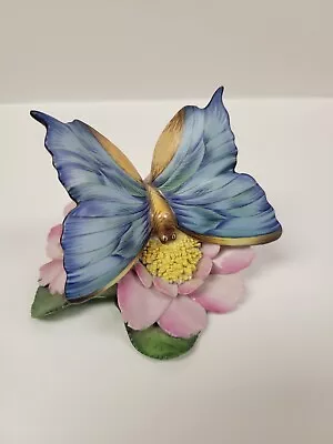 Buy Rare Vintage Herend Handpainted Butterfly & Flower Figurine Made In Hungary • 288.58£