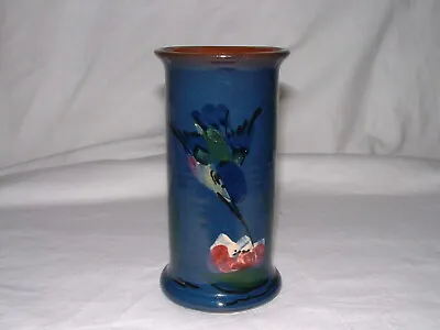 Buy Vintage Torquay Ware Vase Kingfisher/Hummingbird **FREE P&P**  • 14.99£