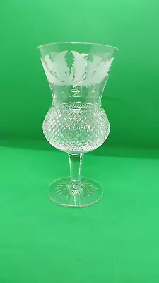Buy Edinburgh Crystal Thistle Large Water Glass Goblet 6.5  Tall (read Flea Bite) • 19.99£