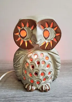 Buy Shelf Pottery 1970s Owl Light Table Lamp Quirky Vintage • 29.99£