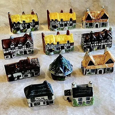 Buy Devonmoor Pottery Miniature Houses Castle Cottages Job Lot X 11 • 7.50£